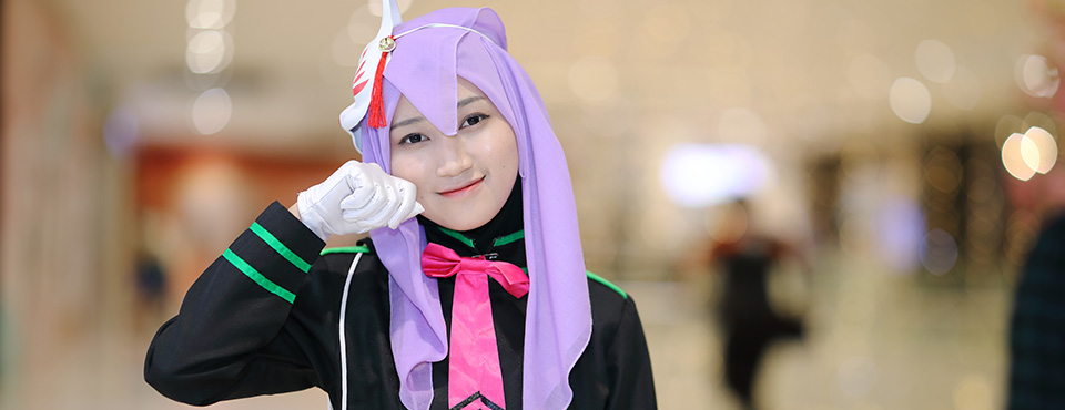 ビジャーブ・コスプレ(クアラルンプールで床呂郁哉撮影)